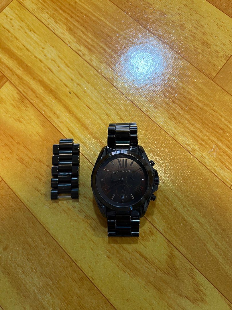 Michael kors bradshaw black watch clearance