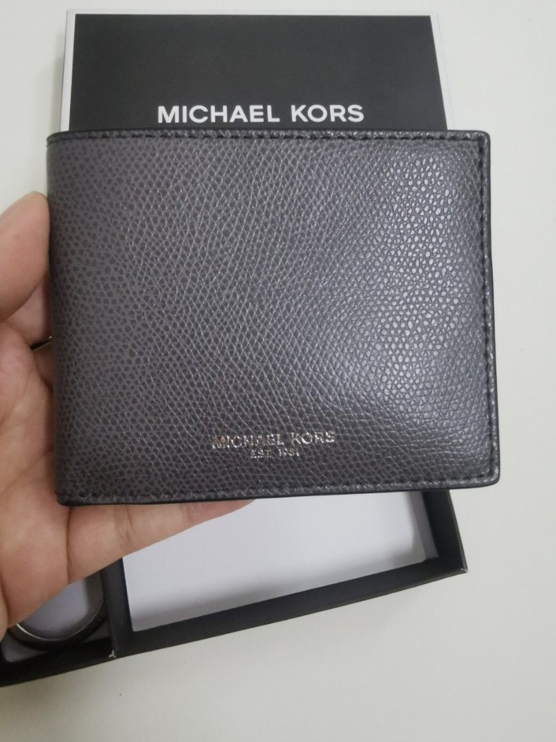 Michael kors men's leather slim rfid billfold 2025