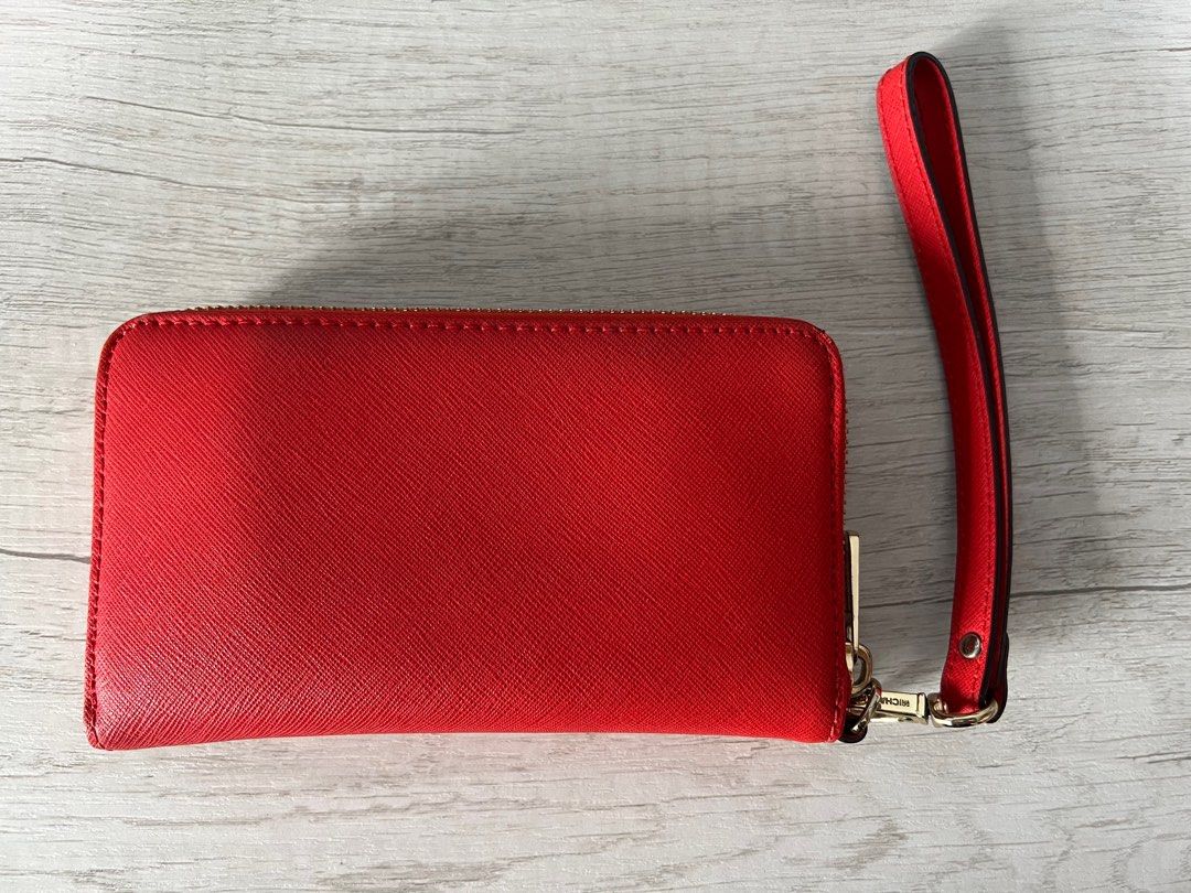 Michael Kors Red Wristlet Wallet Women s Fashion Bags