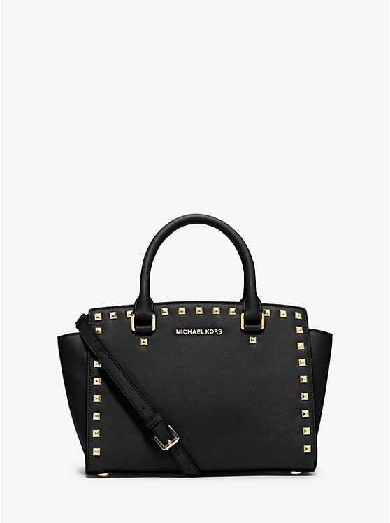 Michael Kors Selma Studded Handbag Medium Luxury Bags Wallets