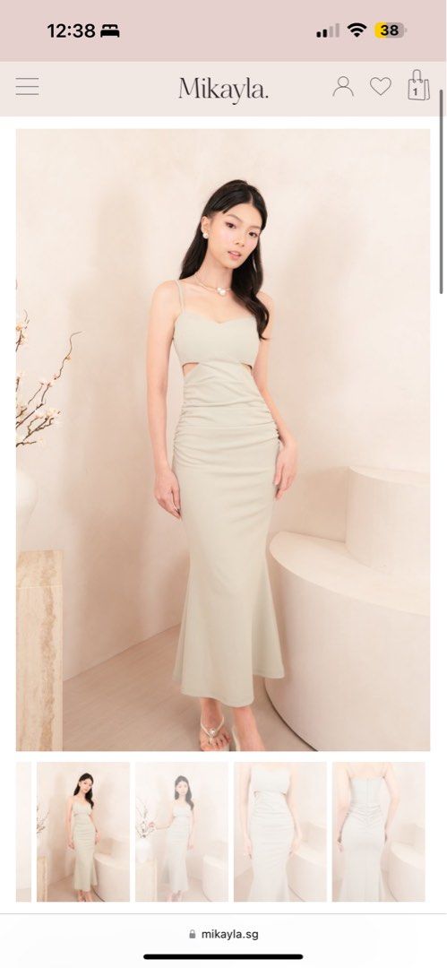 Mikayla Dress in Sage Tropical Jungle