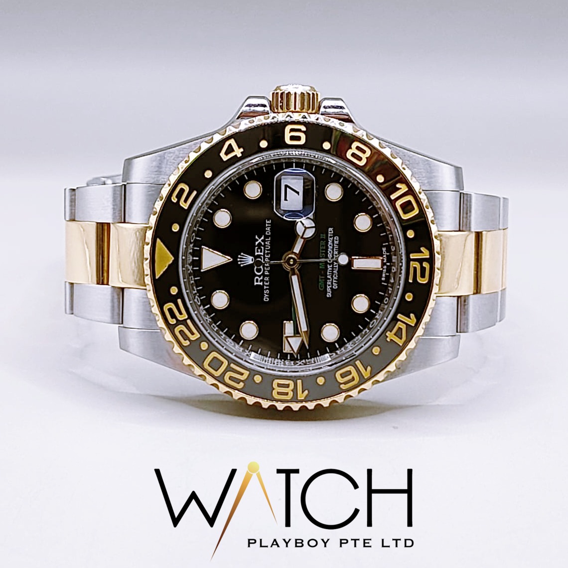 Gmt master 2 black gold top