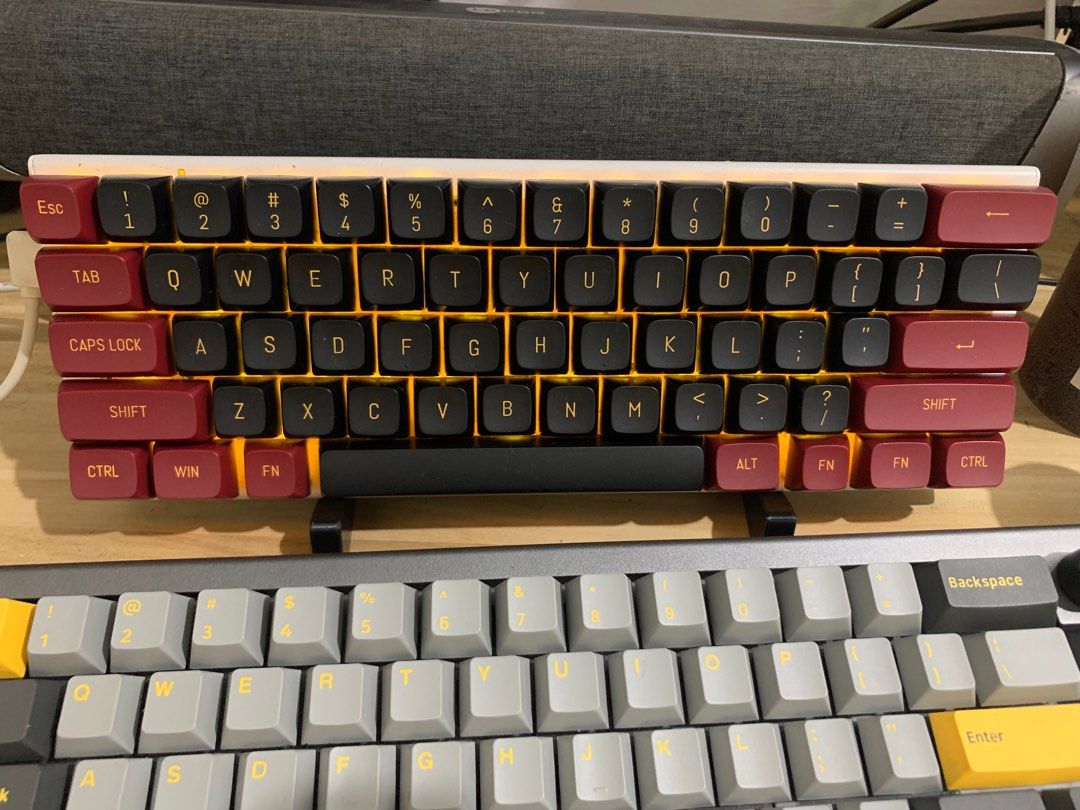 Modded Keyboard! Red switch Hotswappable Mechanical gaming keyboard ...