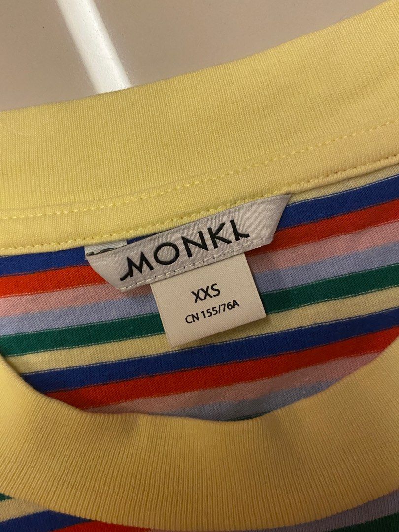 MONKI Rainbow Oversized Shirt Dress Women s Fashion Tops Shirts on Carousell