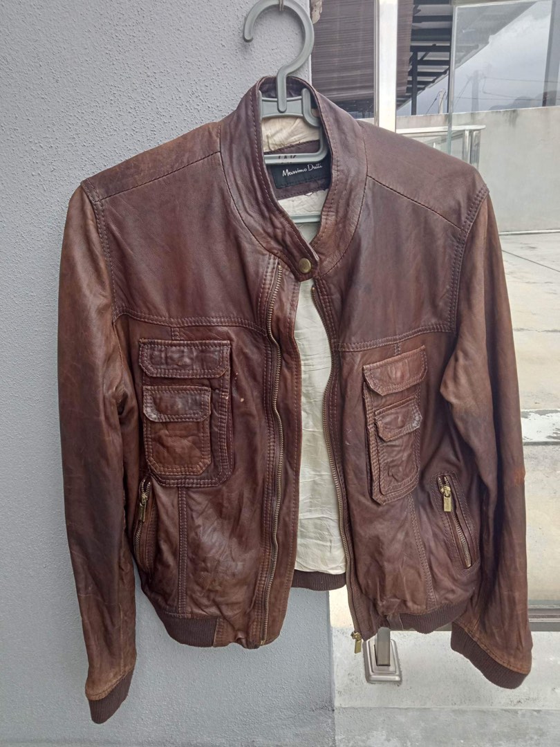 Mossimo leather outlet jacket mens