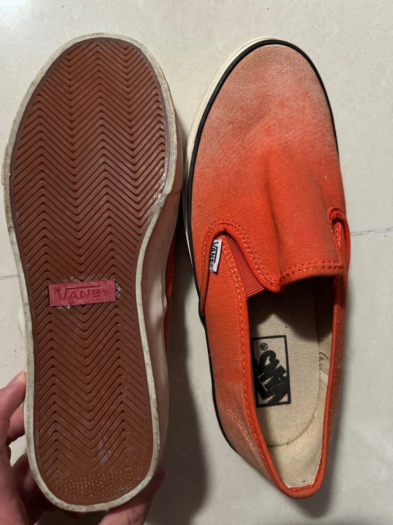 Red orange new arrivals vans
