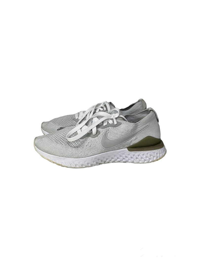 Nike epic react flyknit 2 pure deals platinum wolf grey white