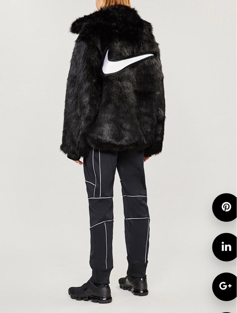 Nike x Ambush Women's Reversible Faux Fur Coat, Women's Fashion ...