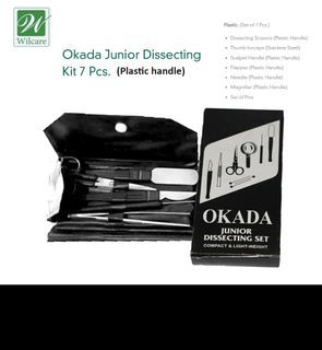 Okada Dissecting Kit Plastic handle Set of 7 pcs