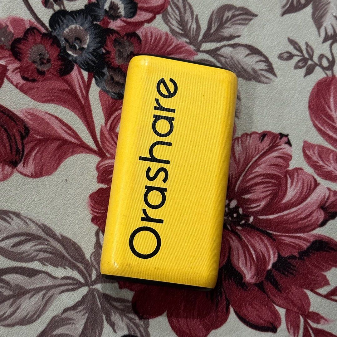 Orashare 20000mAh Powerbank (Category: Batteries & Power Banks) located in Iligan City. Submitted by declutteringrara (Listing ID 1278513175, Image 1). Description: - dual USB support (supports 2 devices charging at once) - LED light indicator - 2.4A fast charger - battery: li-polymer - output 1: 5v = 2.4A max - output 2: 5v = 2.4A max - charging time: 8-10 hours rfs: rarely used powerbank no issues at all !! working as intended .