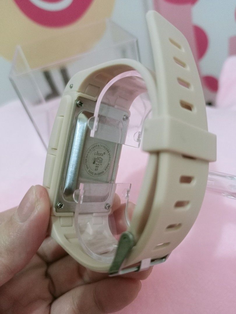Original lasika beige sport watch, Women's Fashion, Watches ...