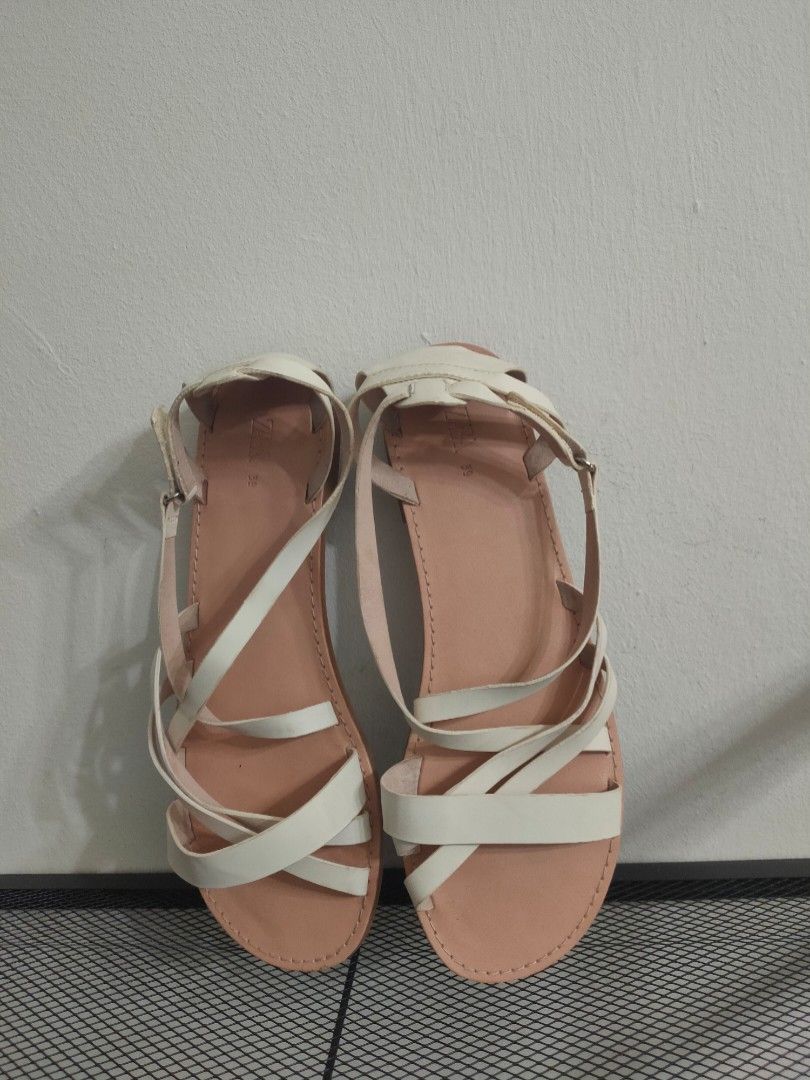 Zara uk flat best sale sandals