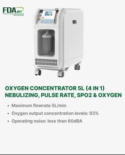 Oxygen Concentrator FDA approved