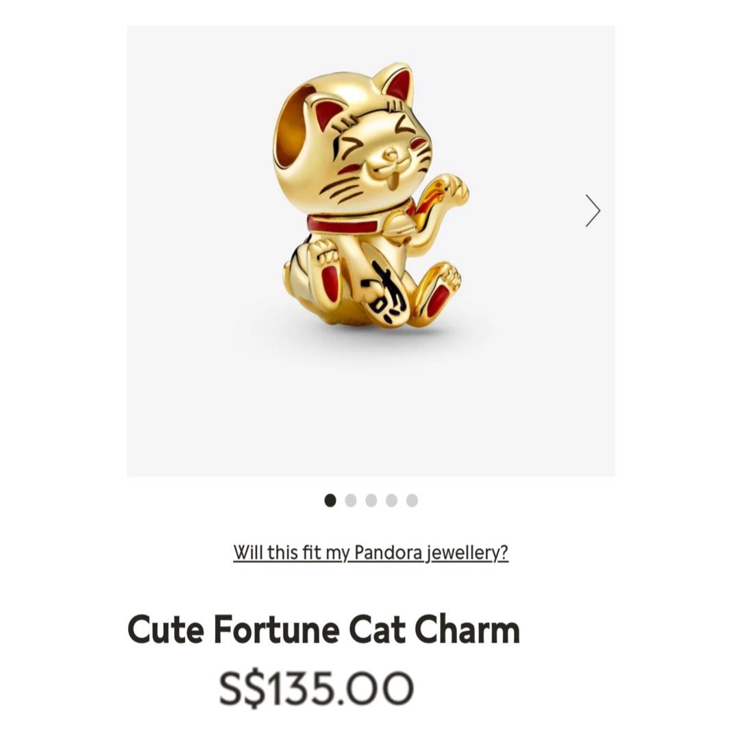 Cat charm pandora bracelet on sale