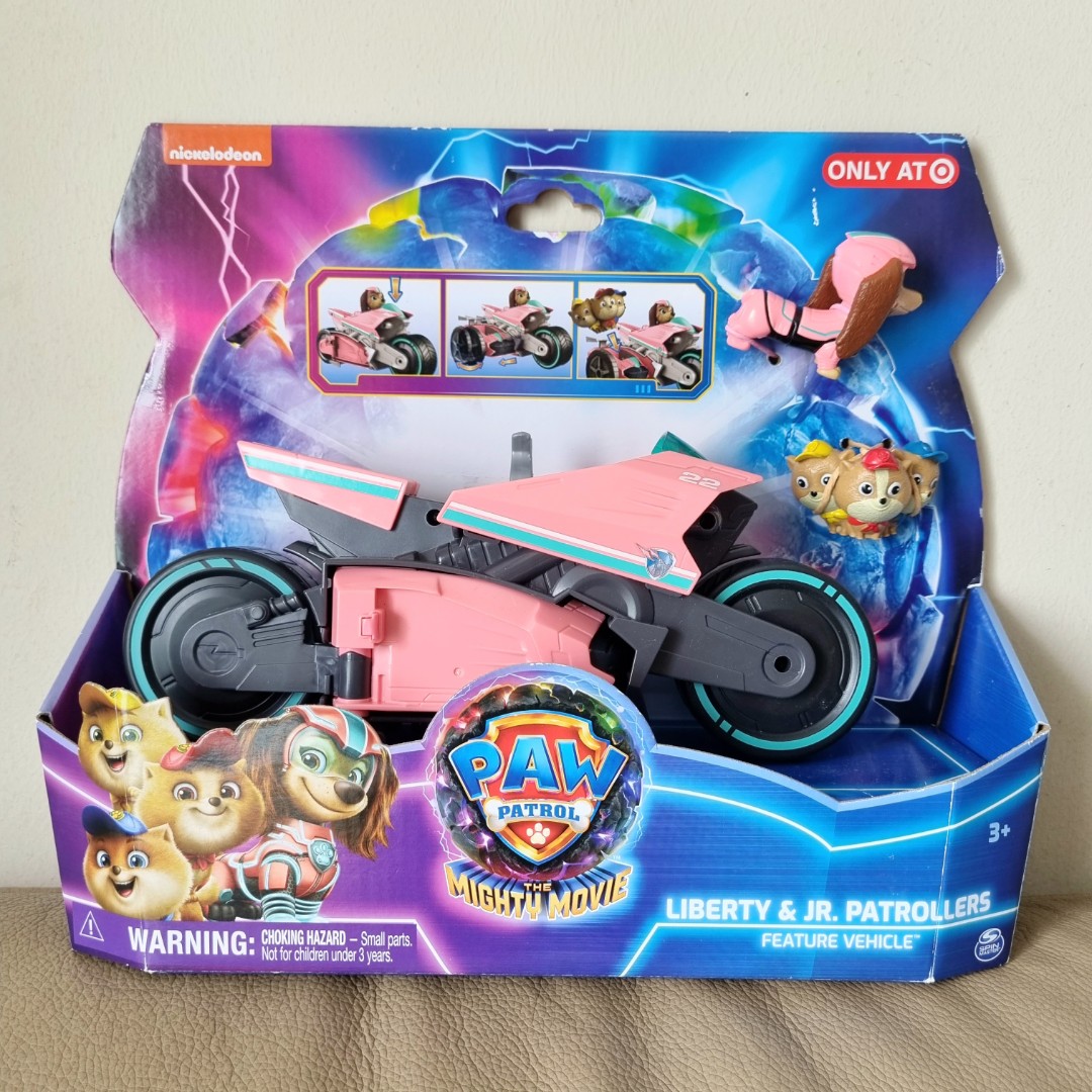 Paw Patrol The Movie LIBERTY Feature Vehicle Motorbike and Sky Deluxe  Vehicle