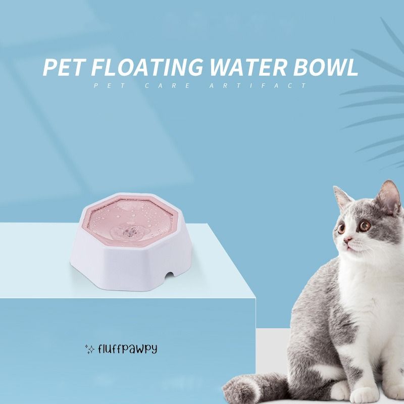Cat flips water cheap bowl
