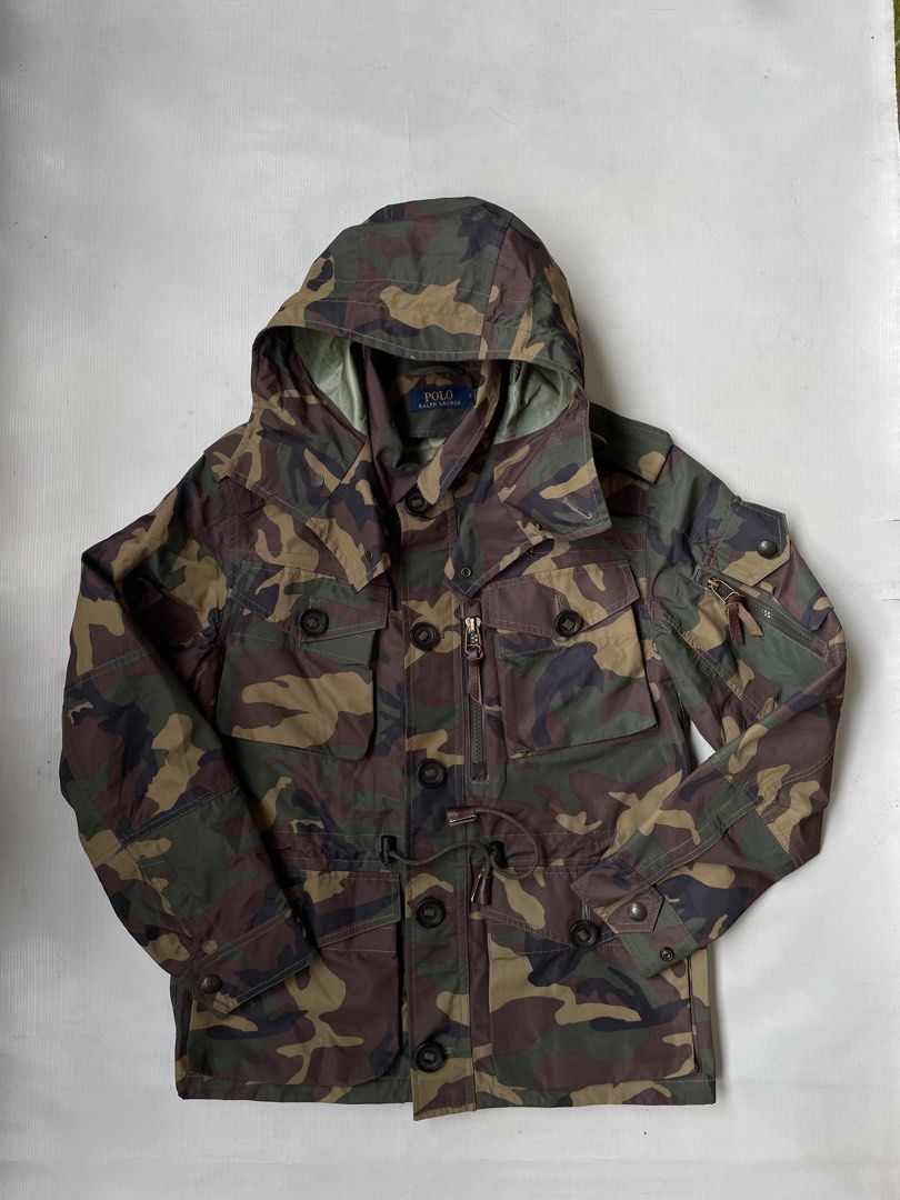 Ralph lauren camo hooded utility jacket clearance