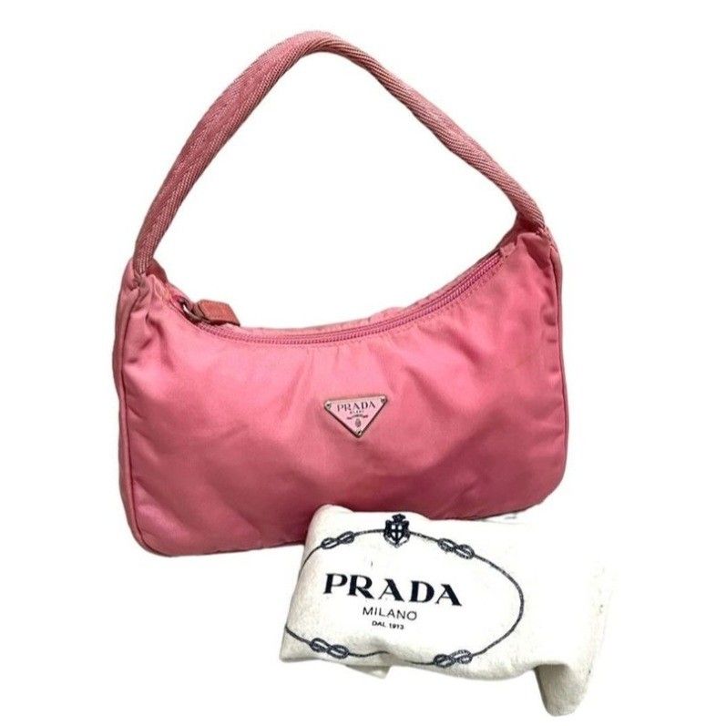 Vintage Pink Prada Bag Prada Vintage Nylon Hobo Pink Shoulder Bag