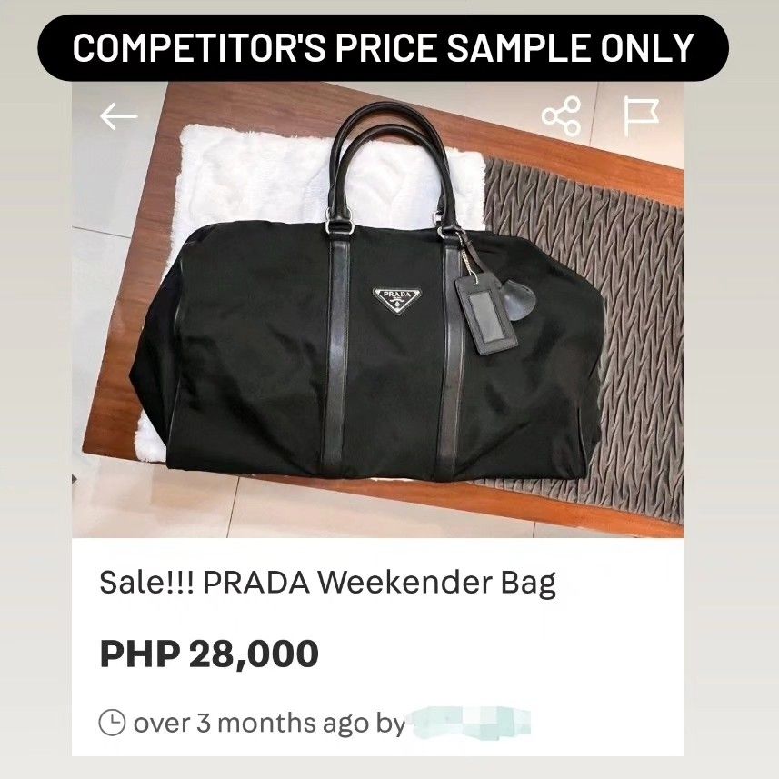 Prada weekender best sale travel bag