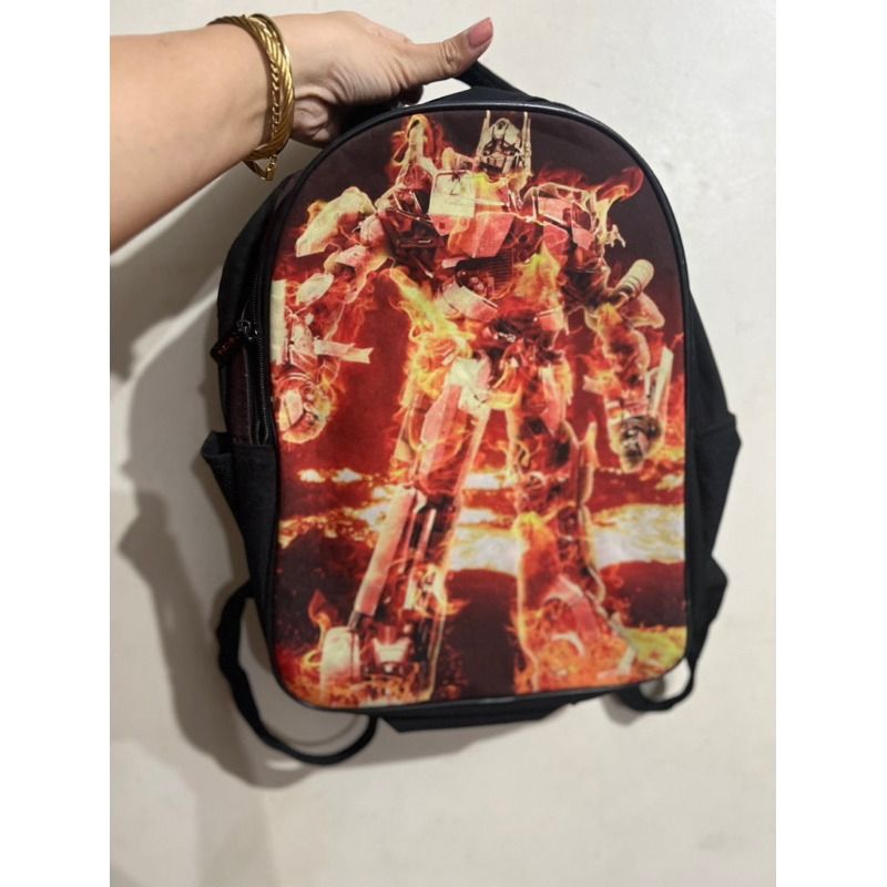 preloved teens kids backpack transformers (Category: Backpacks) located in Binan City. Submitted by maharlikasonlineshop (Listing ID 1278453622, Image 1). Description: preloved teens kids backpack transformers.