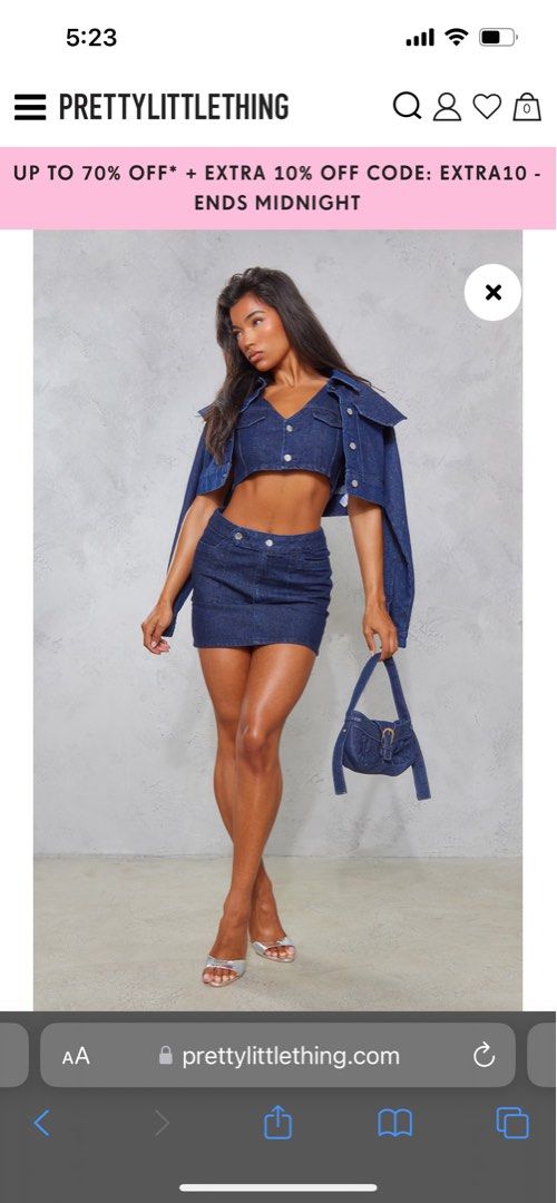 Denim 365 skirt top