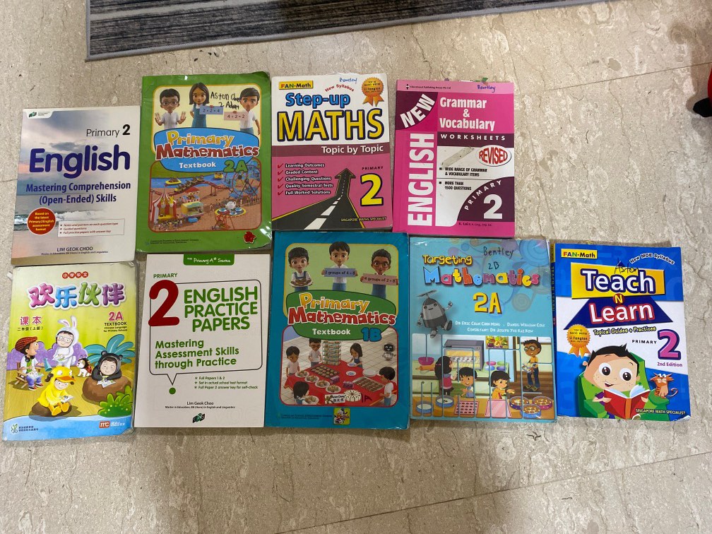 Primary 1 & 2 textbook and assessment books, Hobbies & Toys, Books ...