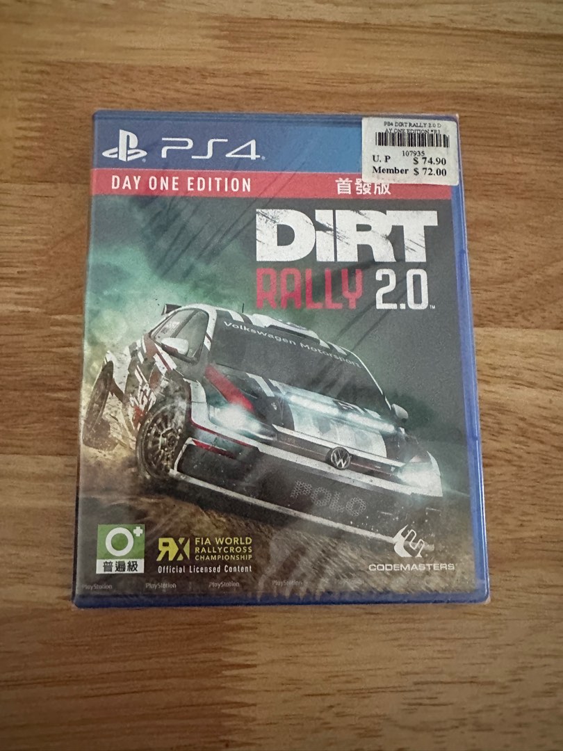 PS4 CD GAME - Dirt Rally 2.0, Video Gaming, Video Games