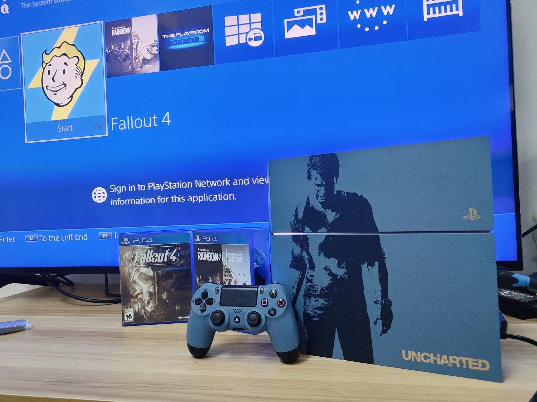 PS4 phat 500gb uncharted edition, Video Gaming, Video Game Consoles,  PlayStation on Carousell