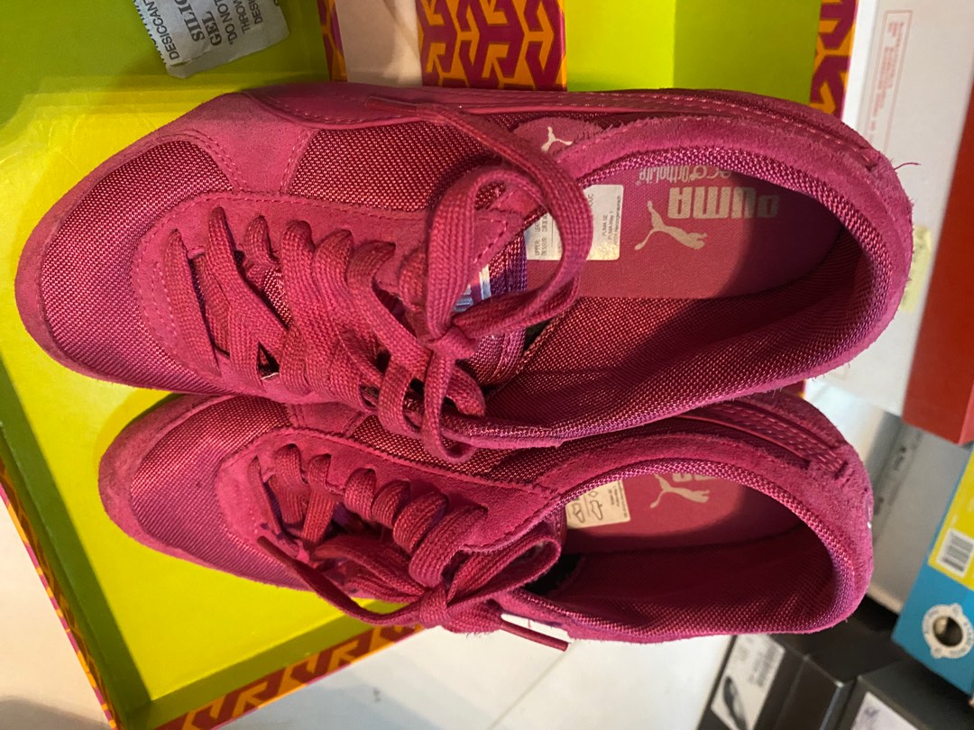 Red puma cheap sneakers womens