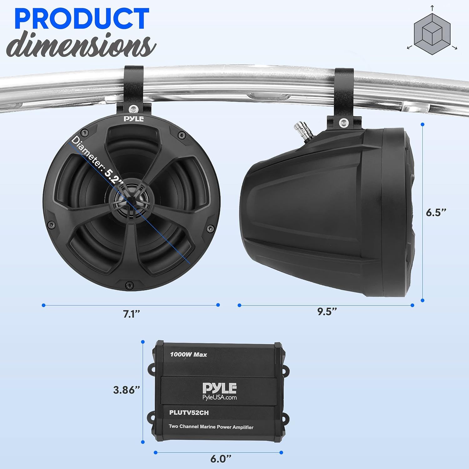 Waterproof speakers for store jeep