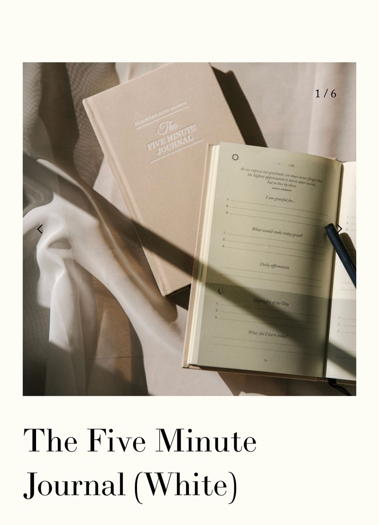 The Five Minute Journal (Black) — RachReflects