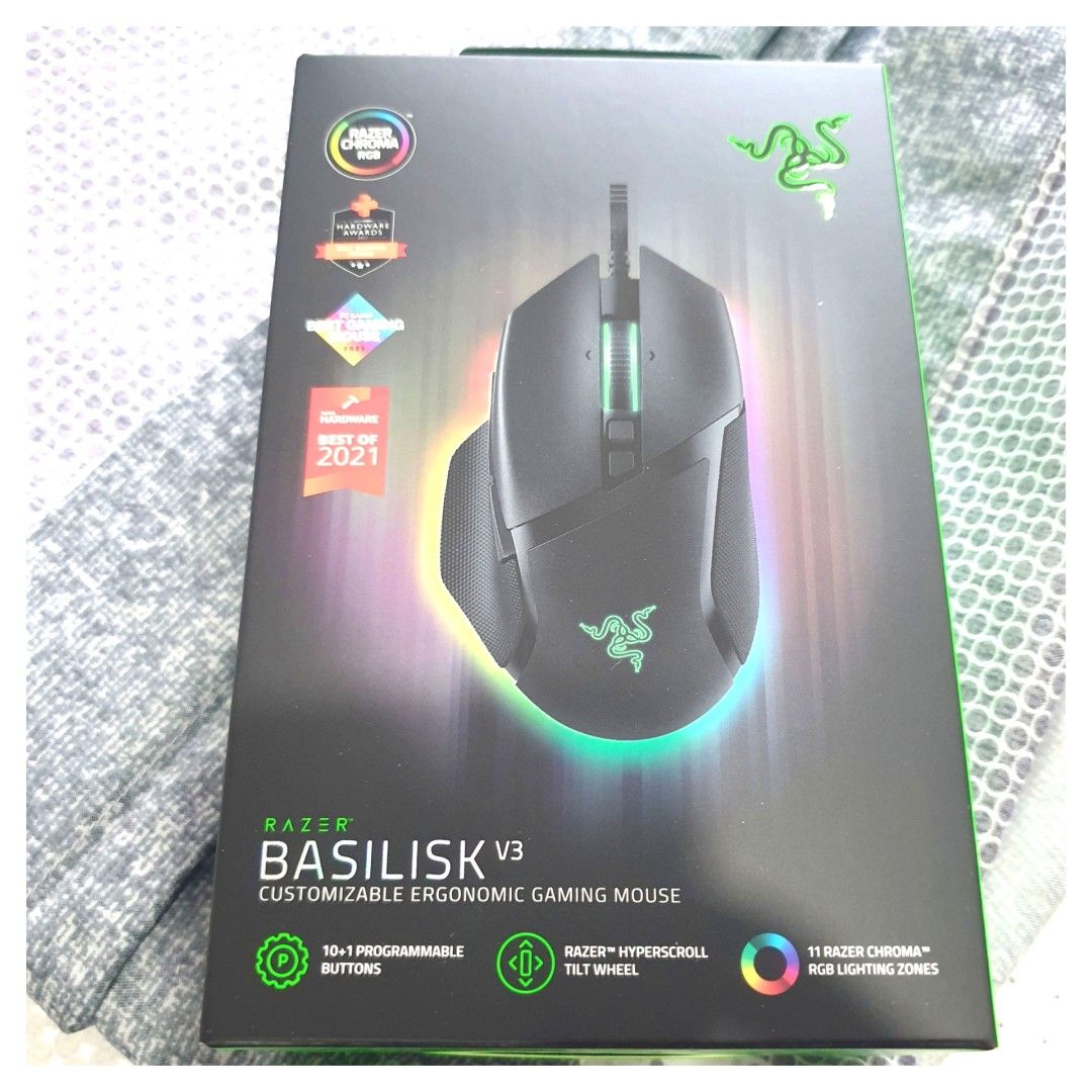 Razer Basilisk V3 Customizable Gaming Mouse, Computers & Tech