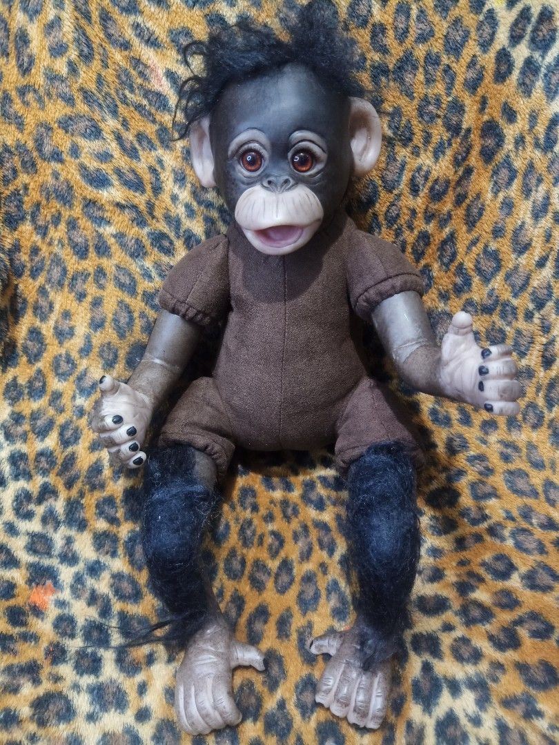 REBORN REALISTIC BABY GORILLA MONKEY DOLL Hobbies Toys Toys
