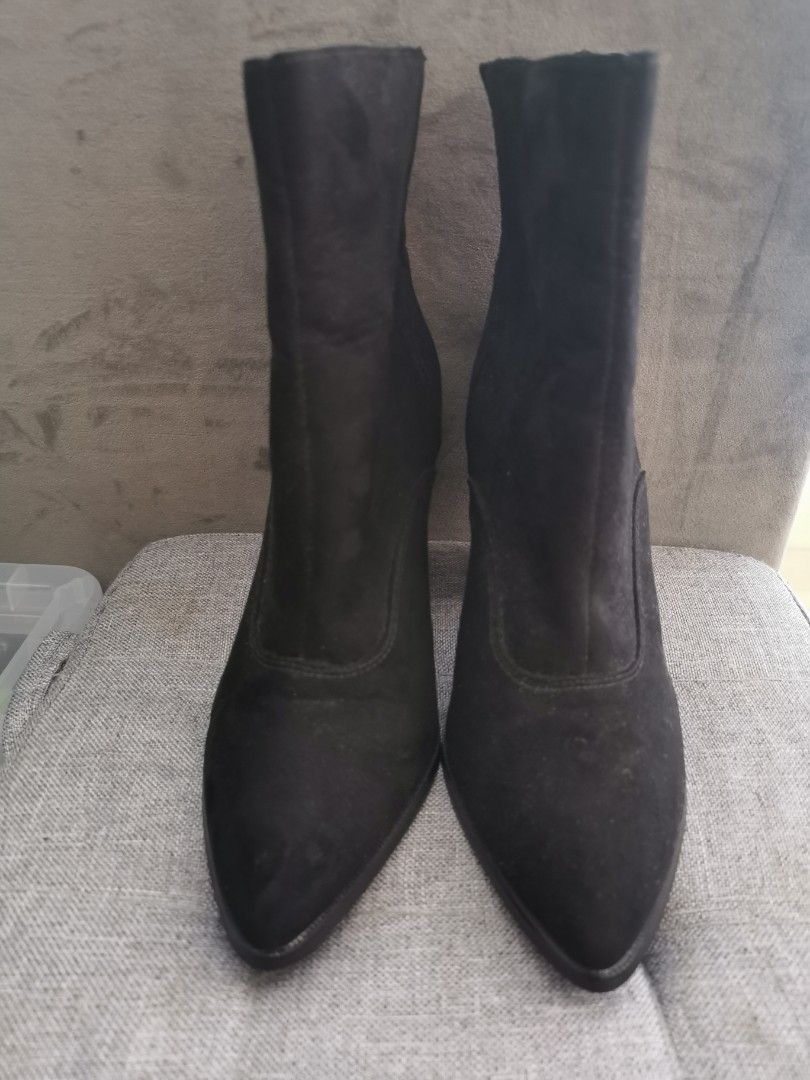 River island black suede ankle boots sales