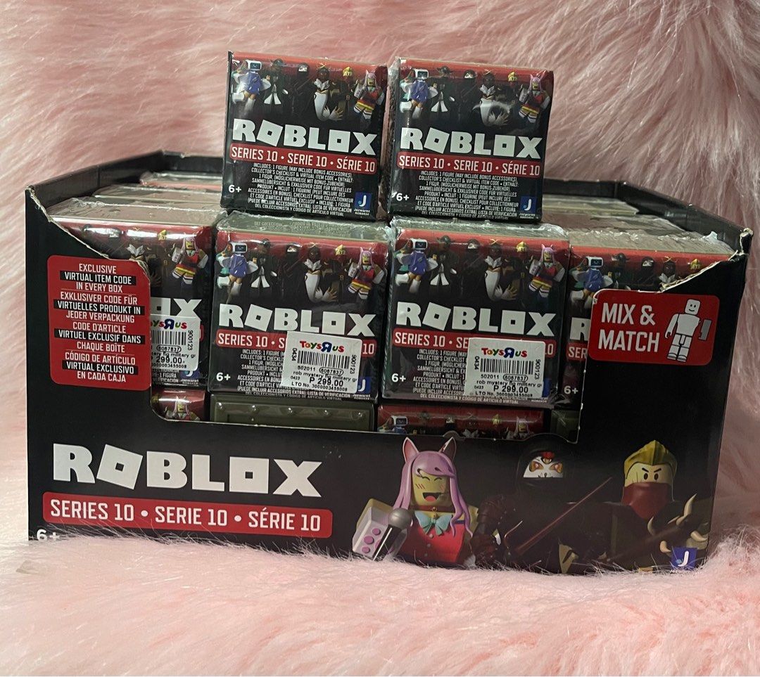 Roblox series 10 (Category: Action & Battle Toys) located in Manila. Submitted by littlemayorajocelle (Listing ID 1278587410, Image 1). Description: Contents: 1x Figure, Accessories, 1x Collector's Checklist, 1x Exclusive Virtual Item Code Bring the Roblox world to life with one of 24 collectible Series 12 figures Mix and match parts to create your own personal Roblox character Deck out your figures with the featured accessories Each package incl