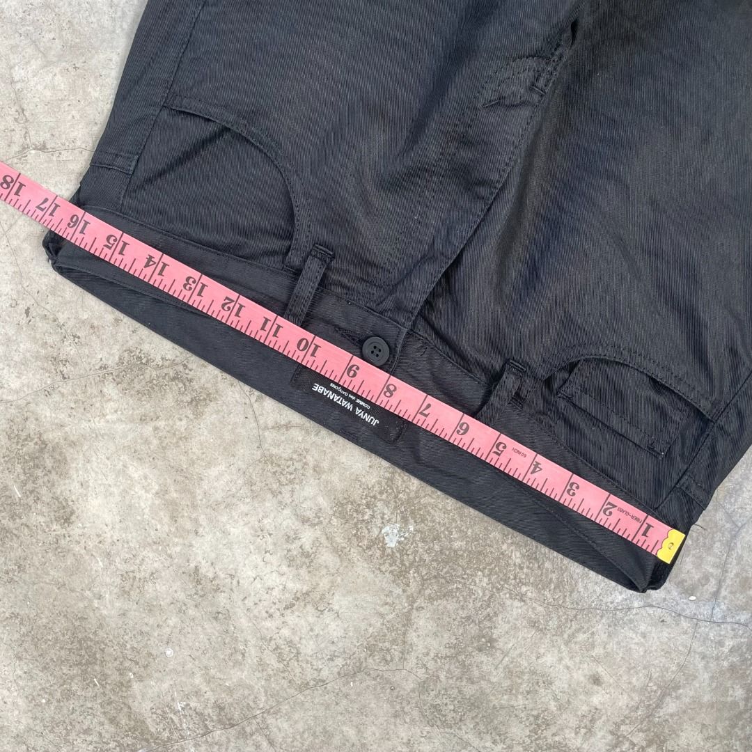 SALE 32 JUNYA WATANABE COMME DES GARCONS JEANS TROUSERS PANTS COTTON SIZE MEDIUM BLACK COLOR SMART CASUAL WEAR SELUAR DESIGNER LUXURY FASHION