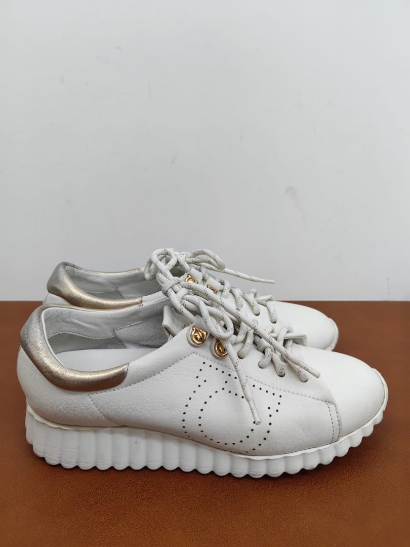 Ferragamo shoes white best sale