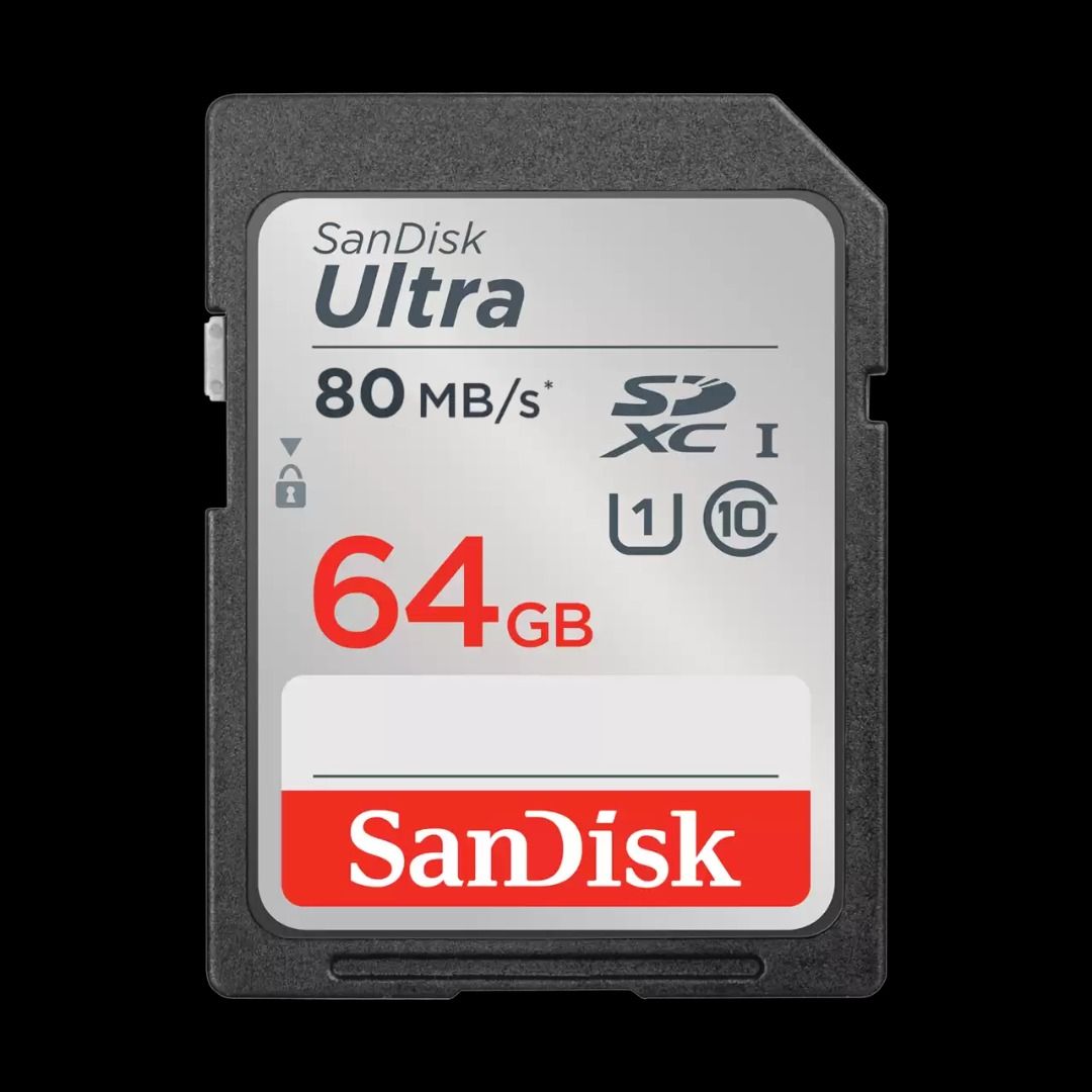 SanDisk Ultra 64GB Class 10 SDXC UHS-I Memory Card up to 80MB/s  (SDSDUNC-064G-GN6IN) : Electronics 