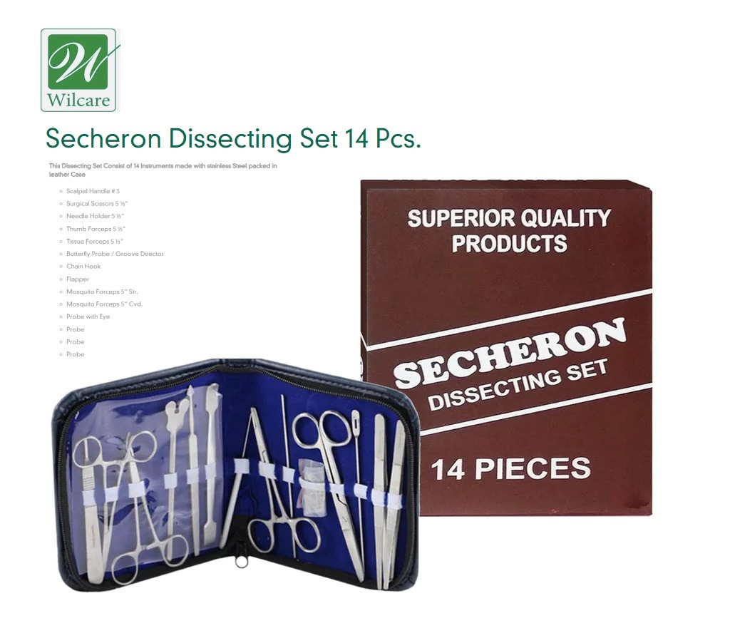 Secheron Dissecting Set (Set of 14 pcs), Health & Nutrition, Medical ...