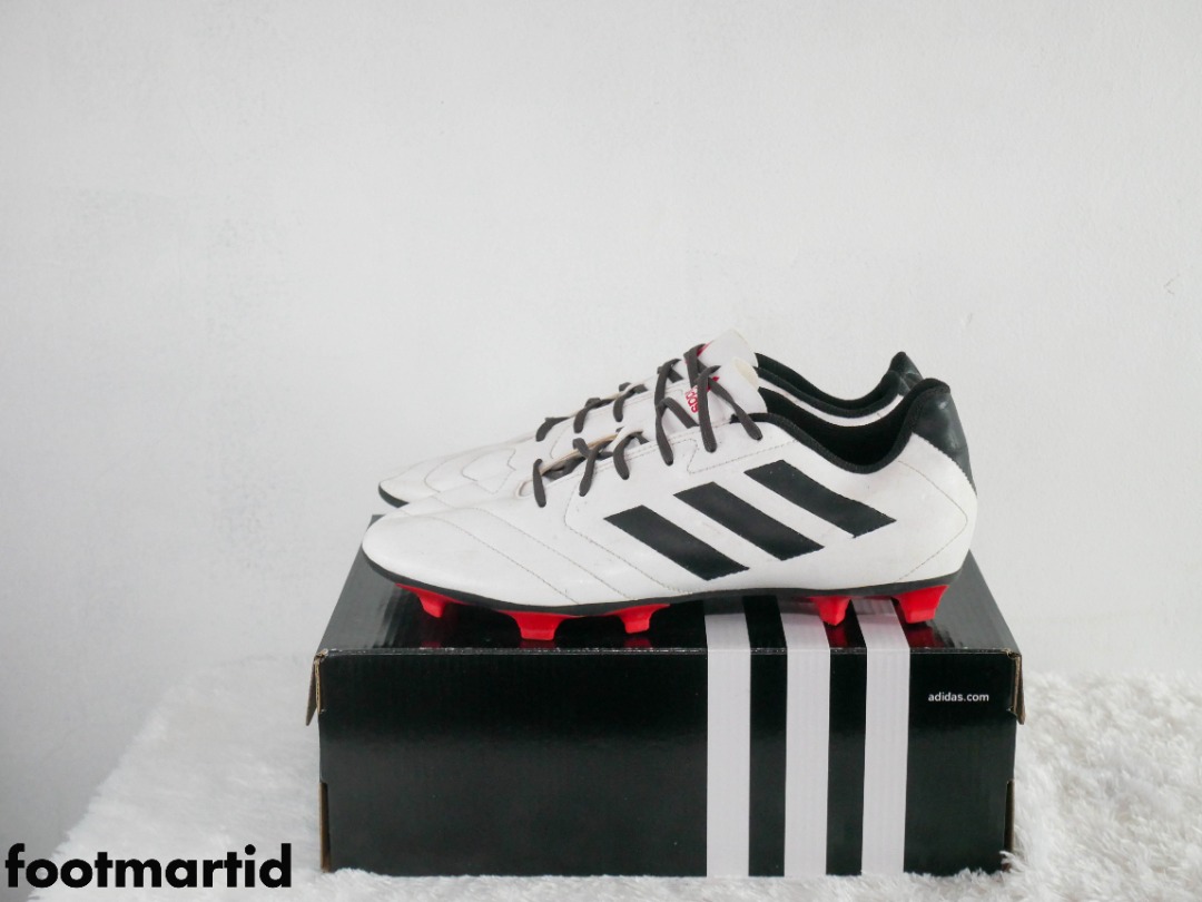 Sepatu Bola Adidas Goletto VII Firm Ground Boots White EF7244