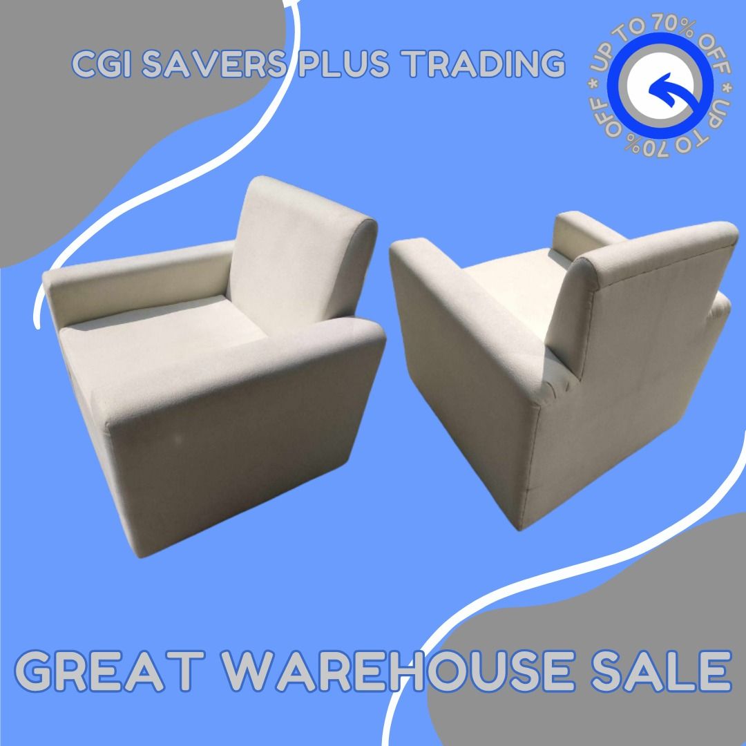 SINGLE SOFA (Category: Sofas) located in San Pedro. Submitted by cgi.saversplustrading (Listing ID 1278468859, Image 2). Description: SINGLE SOFA 📌 2 PIECES AVAILABLE ‼️ Grab it now ‼️ 📌 Price: Php 3,800 each 📌 Color: White 📌 Product Condition: Used 📌 ACTUAL PHOTO ALREADY POSTED. *Please take note that color may varies due to lighting. 📌 Pick up or shipped by any courier of your choice 📌 Customer will shoulder the shipping fee Para sa mga 