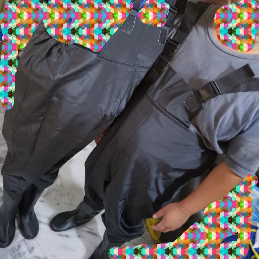 (size 43) PVC Waterproof Wader Fishing Pants Shoes Raincoat