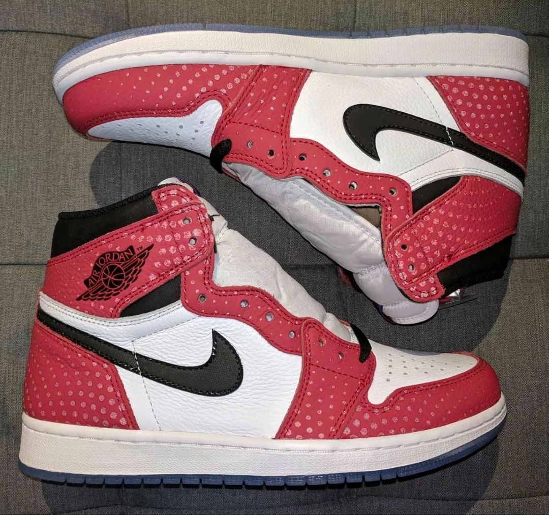spider man Jordan Air Jordan 1 Retro High OG Origin Story Carousell