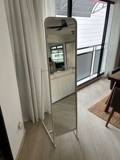 KNAPPER Floor mirror, white, 18 7/8x63 - IKEA