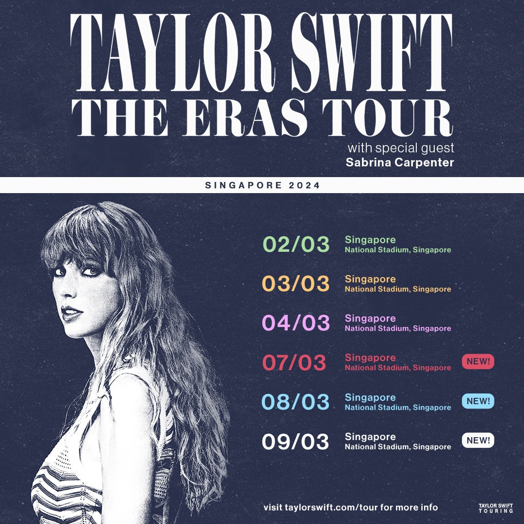 TAYLOR SWIFT ERAS TOUR SINGAPORE, Tickets & Vouchers, Event Tickets on