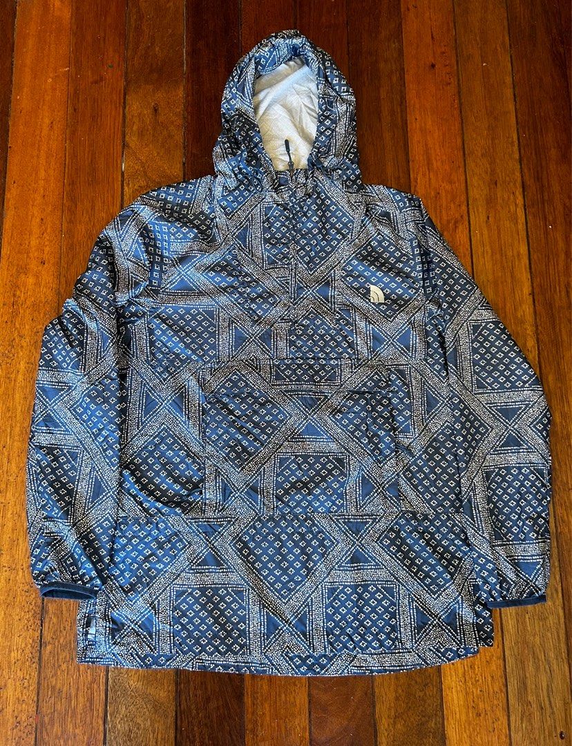 Blue bandana north face jacket sales