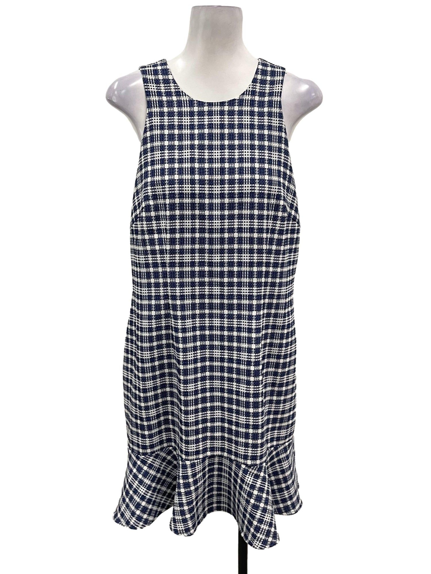 Gingham sleeveless dress outlet