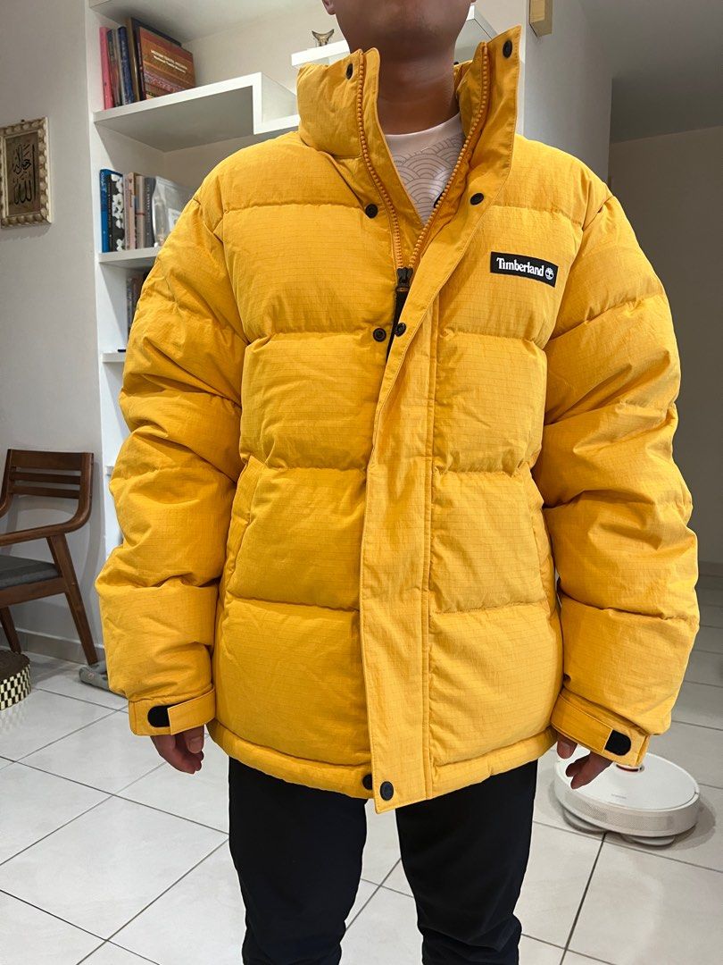 TIMBERLAND PUFFER YELLOW JACKET NEW WITH TAG