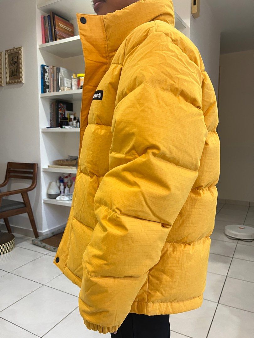 TIMBERLAND PUFFER YELLOW JACKET NEW WITH TAG