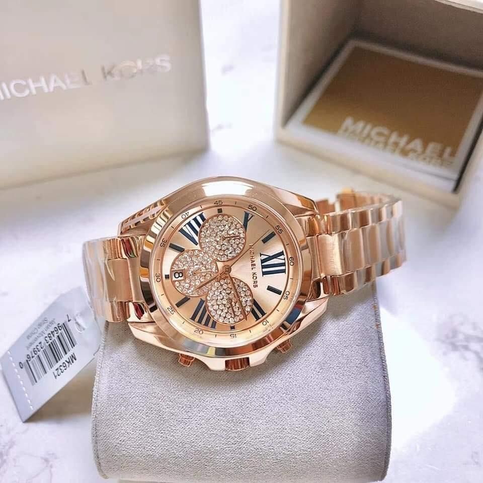 Time To NEW YEAR SALE Michael Kors Women s Bradshaw MK6321 Rose Gold Tone Watch